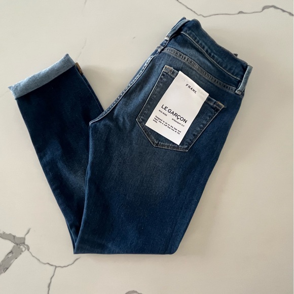 Frame Denim - Le Garçon Boyfriend Jeans - Size 26 - Distressed - Eaton - Picture 4 of 16